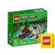  LEGO Minecraft 3215125 LEGO MAINCRAFT 21240 ZOMBIE MINECRAFT SWAMPS ADVENTURE + pungă de hârtie LEGO 6315786 galben 24x8x18 cm