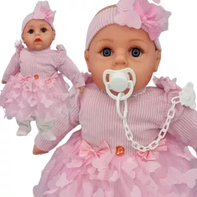    New Born Baby Papusa MARIOTOYS BABY DOLL 45 CM VORBEȘTE ȘI CÂNTĂ POLISH - 54 45 cm
