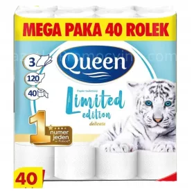  Hartie igienica fara parfum Queen 40 buc.