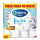  Hartie igienica fara parfum Queen 40 buc.