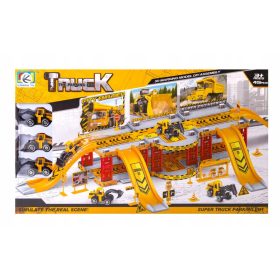    Garaj de parcare pentru vehicule de constructii cu un set de 3 masini