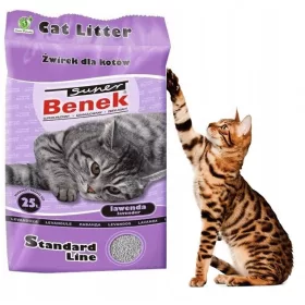  Litier pentru pisici Super Benek Lawenda 25L Purple