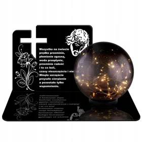 Lampion Solar Etern pentru Mormânt, Rezistent la Intemperii