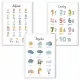  Set 3 Postere 30x40 cm Educativ Diverse Modele Alfabet Numere Montessori