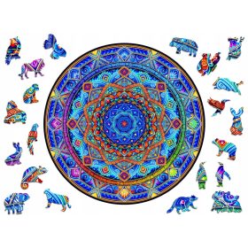    Puzzle 3D din lemn premium pentru adulți Mandala Unwavering Peace XXL