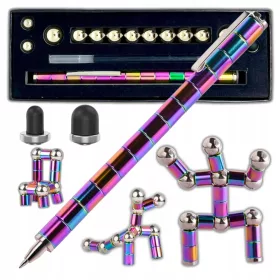   Stilou Magnetic Multifuncțional POLAR Fidget Pen - Ideal pentru Creație și Relaxare