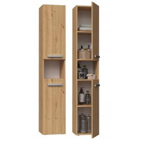  Raft pentru dulap de baie NEL și stejar artizanal