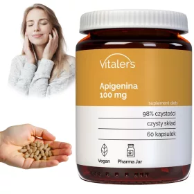  Apigenină 100 mg de la Vitaler's - Supliment Alimentar cu Extract de Mușețel, 60 Capsule