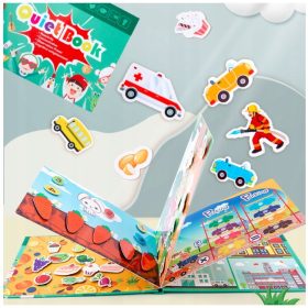  MONTESSORI CARTE EDUCATIVA SENSORIALA PENTRU COPII VEHICULE