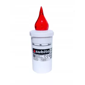   Lumină LED pentru Candele - Înălțime 15.7cm, Roșu, Eficientă și Sigură
