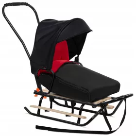   Strong Polish Sled JEE M + glugă + spătar + împingător + suport pentru picioare + sac de dormit