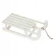  Deco Sanie 50,5x13,5x23,5 cm lemn alb cu LED