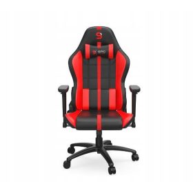    Scaun gaming SPC Gear SR400RD, piele ecologică neagră și roșie