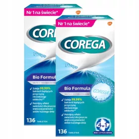    Corega Tabs Bio Formula tablete pentru curatarea protezelor dentare 136 buc