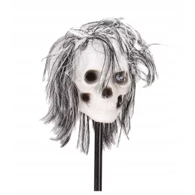    BLESTEMAT! Craniu cu par Decoratiuni ornamentale de Halloween CU TIBA