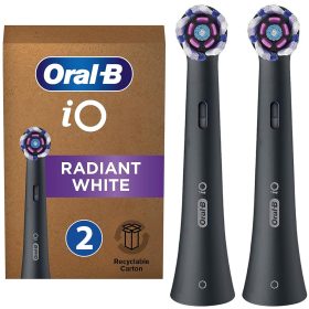   2x CAP ORIGINAL ORAL-B iO RADIANT NEGRU ELECTRIC PERIUȚĂ DE DINȚI