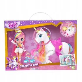    IMC Toys Cry Babies BFF Păpușă de vis și unicorn interactiv Rym 87798