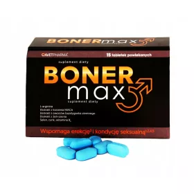   Supliment Alimentar Boner Max pentru Îmbunătățirea Performanței și Potenței Sexuale - 15 Tablete
