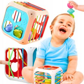  CUB EDUCAȚIONAL INTERACTIV PENTRU BEBE BLOCURI SORTER 7in1