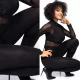  ITALIAN Colanți opaci de damă 100 den VELUR negru SLIMMING FENOME