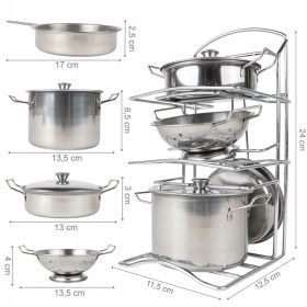  OALE INOX PENTRU COPII + STUP