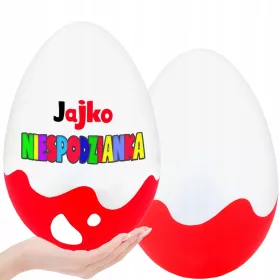    OOU SURPRIZĂ mare cadou, cutie kinder cu deschidere, 20cm xxl max