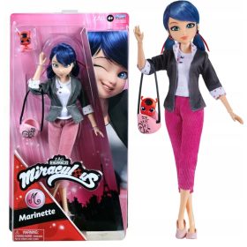    Miraculous Doll: Buburuza si Cat Noir Bandai Miraculous Marinette Doll 26 cm