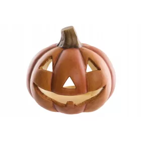    Lanterna de dovleac ceramica Lanterna de dovleac din ceramica Halloween Projektdecor 15 cm