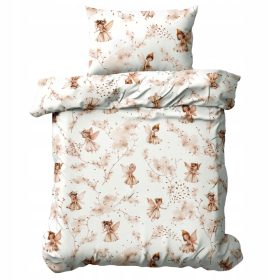    Lenjerie de pat din bumbac 160x100 60x50 pentru un pătuț zână și spiriduși 154Nbe