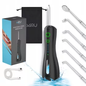    IRIGAREA DINȚILOR DENTAR FĂRĂ FĂRĂ FUNCȚIONARE 6 DUZE 6 MODURI, NEGRU