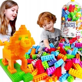    SET MARE DE BLOCURI BLOCURI DE CONSTRUCȚIE 400 EL CULORI VIE FRUMOASE