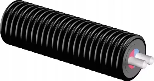 Uponor Ecoflex Varia Twin țeavă dublă preizolata 2 × 32 × 2,9/140 mm, 1 m