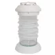 Lumânare Ceramică LC11 cu Finisaj Lucios Alb și Sticlă de Înaltă Calitate, Înălțime 28 cm