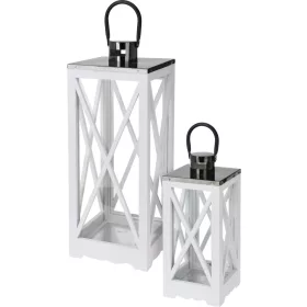  H&S felinar lemn, metal, sticla 52 cm