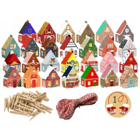  Calendar de Advent - case colorate SET 24 buc.