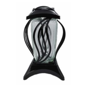  Lumanare mare cu ceapa, lanterna din sticla alba, 36 cm