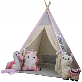    TIPI LAMA & CO. CORT TEPEE +3 ANIMALE + STABILIZATOR COPII COPII
