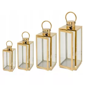 Set patru felinare din aur Sevico F43+F87 38-77 cm