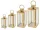 Set patru felinare din aur Sevico F43+F87 38-77 cm