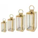 Set patru felinare din aur Sevico F43+F87 38-77 cm