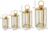 Set patru felinare din aur Sevico F43+F87 38-77 cm