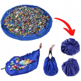    Container saci pentru Jucării LEGO Covoraș pentru copii 2 în 1 150 cm 100 L Capacitate mare