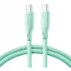  Joyroom USB tip C - cablu USB tip C 1 m verde