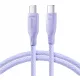  Joyroom USB tip C - cablu USB tip C 1 m violet