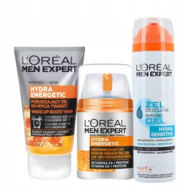    Set crema LOREAL Men Expert Hydra Energetic, gel de spalare fata + GRATUIT