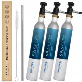    3X CO2 STRINE DE GAZ PENTRU UMPLEREA BUTELILULUI DE SODA ALBASTRU SPINEL PENTRU CARBON