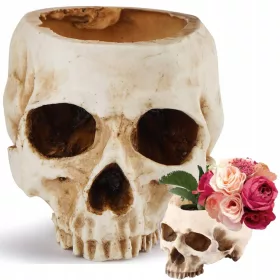    Ornament de craniu Cap de craniu Container pentru plante pentru ghiveci pentru Halloween