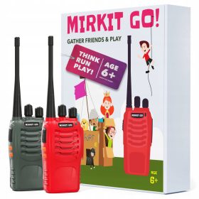    MIRKIT GO! Joc: 2 x walkie-talkie BF-888s pentru copii și 4 jocuri în curte