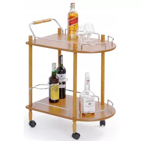  Masuta de cafea ovala Halmar Bar 60 x 40 x 75cm fag deschis