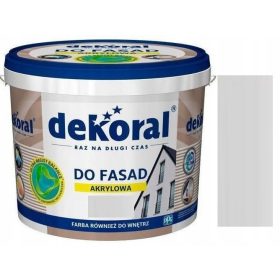    Vopsea acrilică pentru fațadă și perete Dekoral 5 l Alb-zăpadă mat